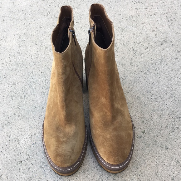 NWT Steve Madden Sloanne Platform Boot Suede Cognac 10 - Picture 2 of 16